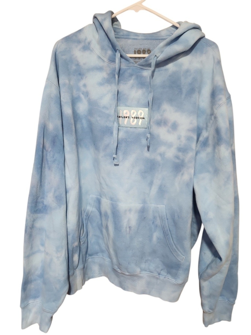 Taylor Swift 1989 Light Blue Tie-Dye Hoodie Sweatshirt